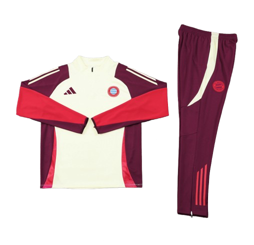Survêtement Du Bayern 24/25 (beige ou Rouge bordeaux)