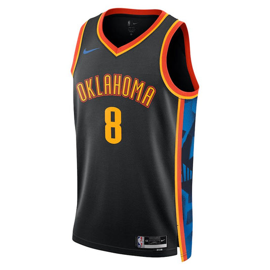 Maillot Nike City Edition Swingman Oklahoma City Thunder 2024 - Noir